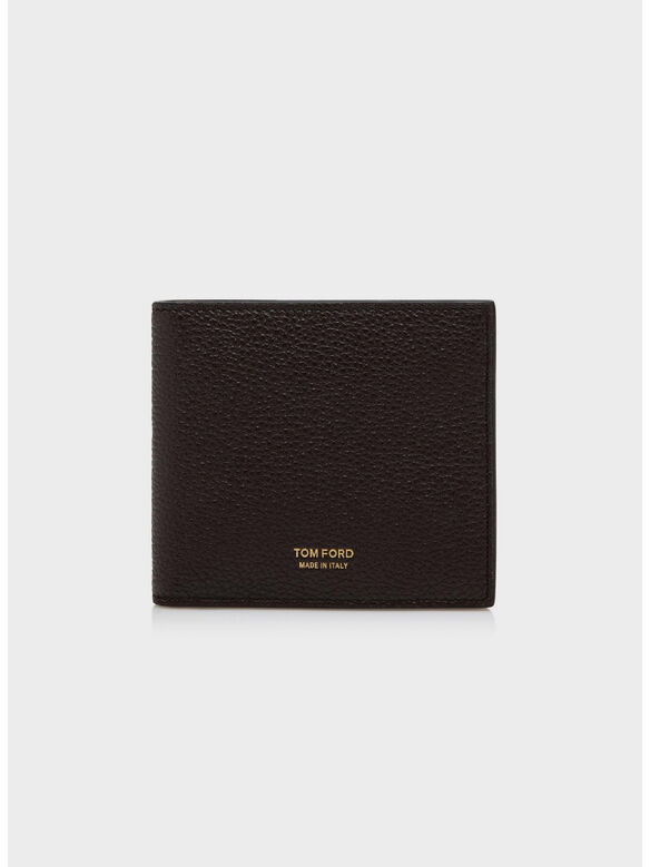 PORTAFOGLIO SOFT GRAIN LEATHER 2TONE TLINE, 3BJ02 CHOCOLATE, medium