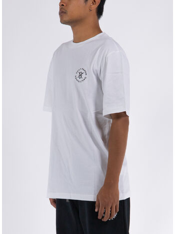 T-SHIRT CIRCLE, WHITE, small
