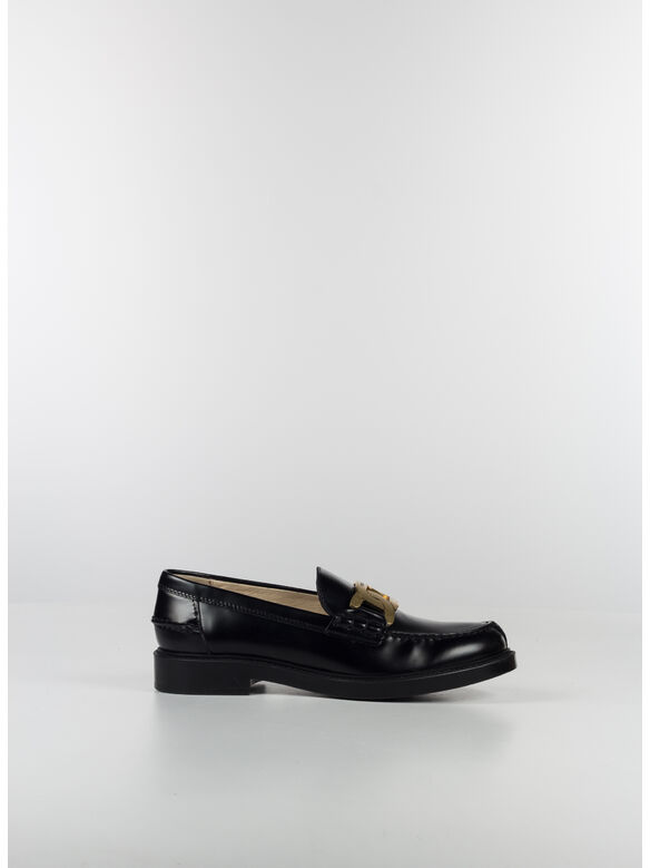 SCARPA MOCASSINO IN PELLE, B999 NERO, medium