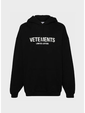 FELPA HOODIE LIMITED EDITION, BLACK/WHITE, small