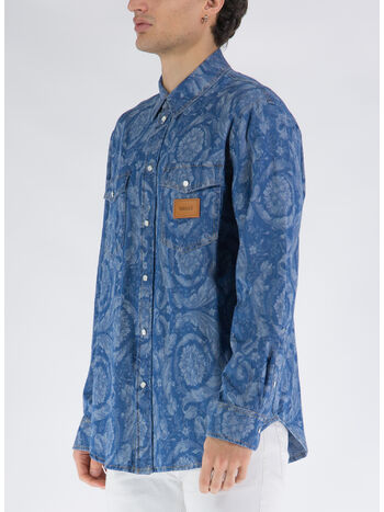 CAMICIA IN DENIM BAROCCO SILHOUETTE, 1D520 DENIM, small