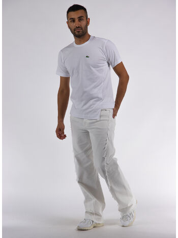 T-SHIRT KNIT X LACOSTE, WHITE, small
