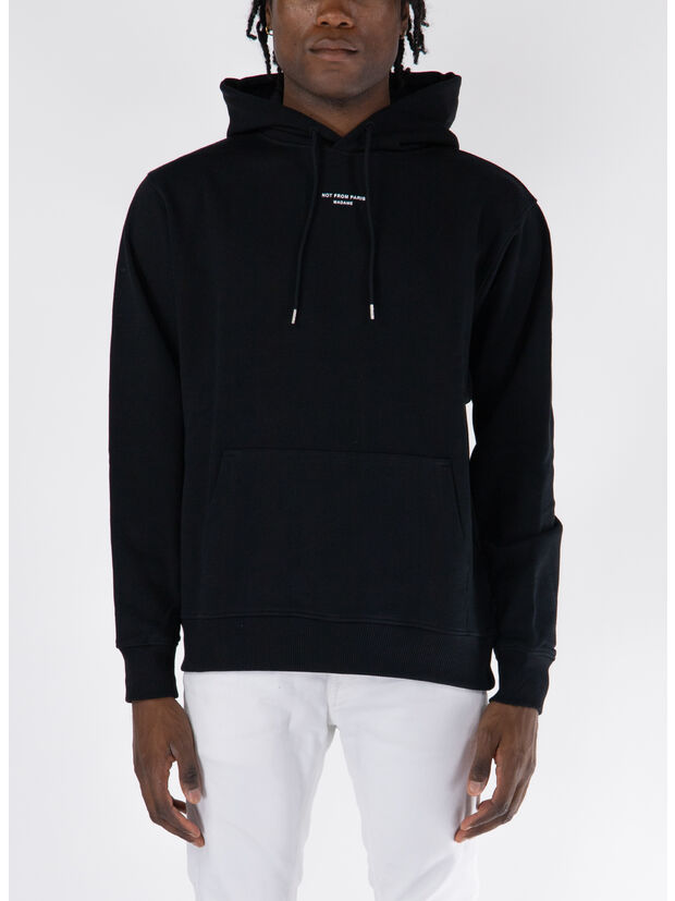 FELPA HOODIE SLOGAN CLASSIQUE, BL BLACK, large