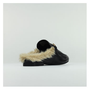 SLIPPER, BLACKLEATHER, small