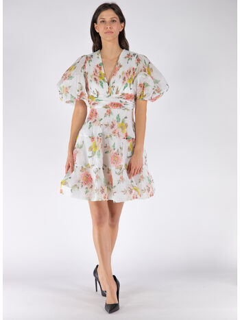 ABITO PLEATED, CORF CORAL FLORAL, small