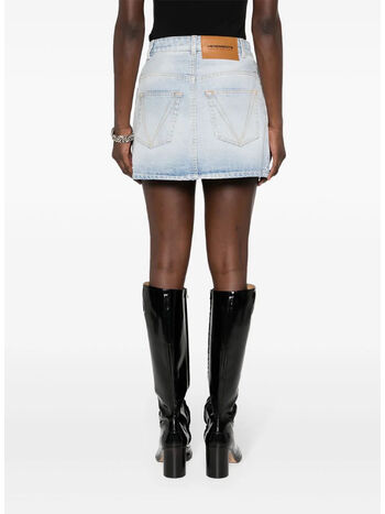 GONNA DESTROYED DENIM MINI, BLUE, small