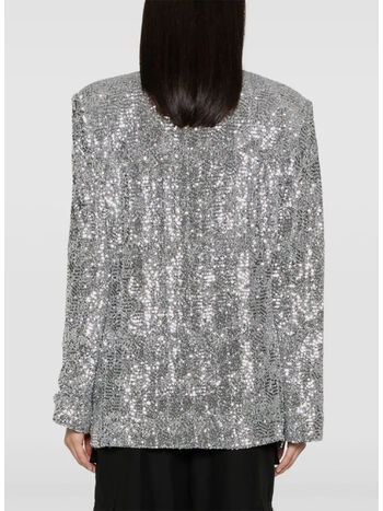 GIACCA SEQUINS OVERSIZED, SILVER, small
