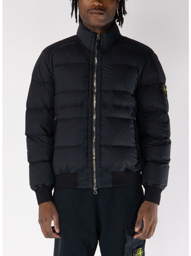 GIUBBOTTO BOMBER CON PATCH LOGO, V0029 BLACK, large