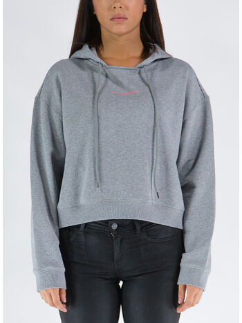 FELPA STELLA 2001 PRINT CON CAPPUCCIO, , small