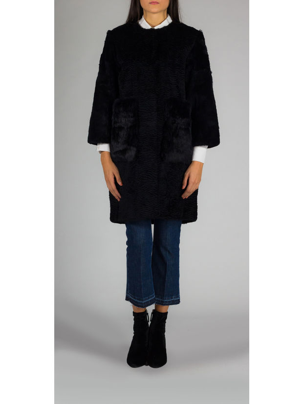 CAPPOTTO ASTRACAN, 001NERO, large