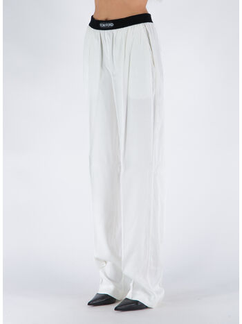 PANTALONE SOFT FLUID TWILL, AW003 CHALK, small