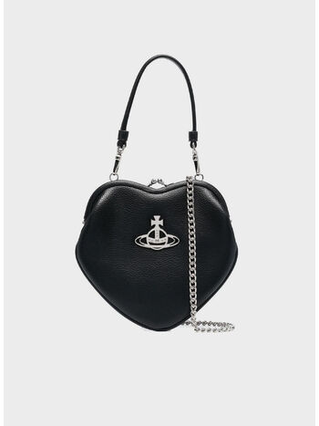 BORSA BELLE HEART FRAME, N403  BLACK, small