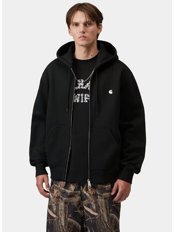 FELPA HOODED MACK, K02XX Black / Wax, small