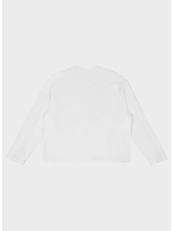 FELPA HEAVY LONG SLEEVE UNISEX, 0053 WHITE, small
