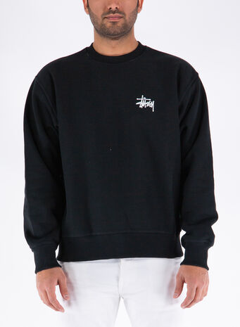 FELPA BASIC CREW, BLACK, small