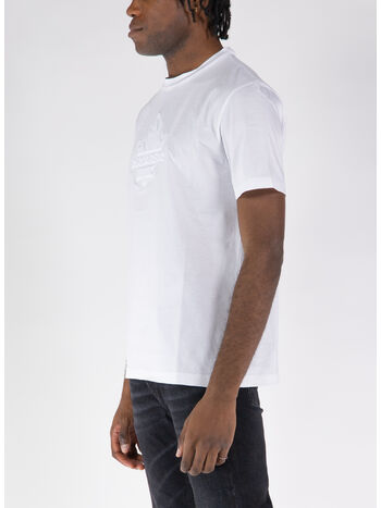 T-SHIRT MANICHE CORTE, 100 WHITE, small