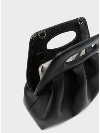 BORSA TOTE OPALIA, BLACK, small