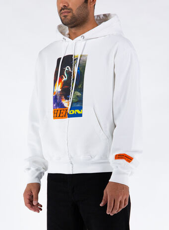 FELPA HOODIE SPLIT HERONS, 0122WHITEORANGE, small