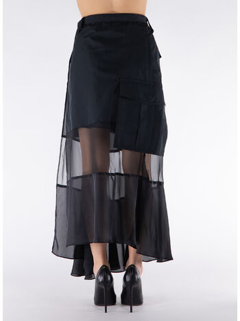 GONNA MIDI FABRIC COMBO, 001 BLACK, small