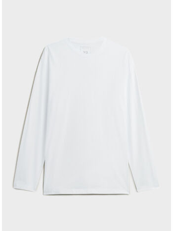 T-SHIRT Y-3 LONGSLEEVE GRAPHIC PRINT, CWHITE, small