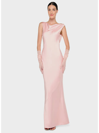 ABITO SLEEVELESS LOW BACK DRAPE, BALLET PINK BALLET PINK , small