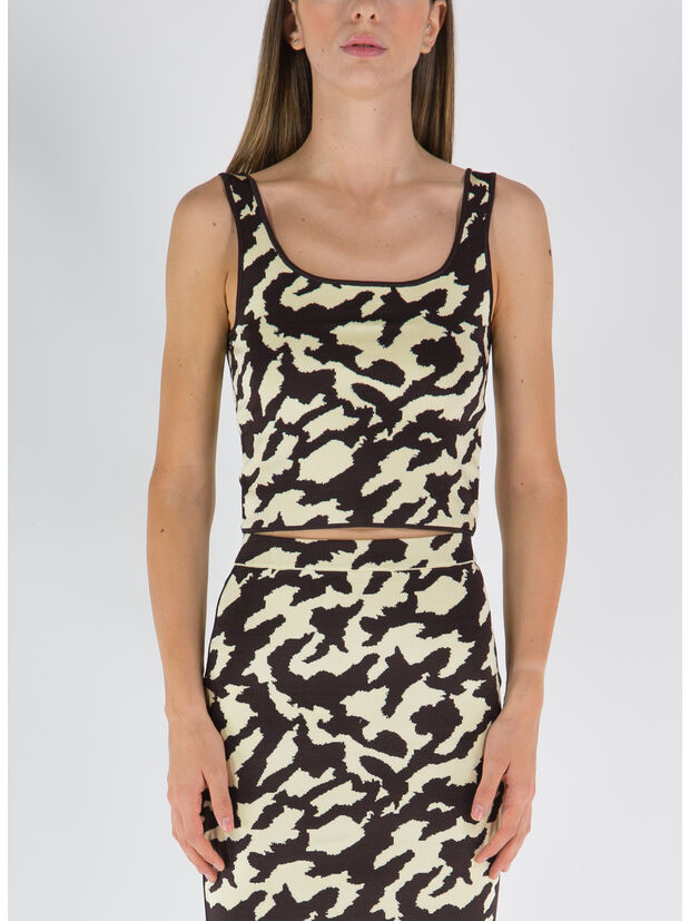 TOP SABRINA, PAINTERLY ANIMAL, large