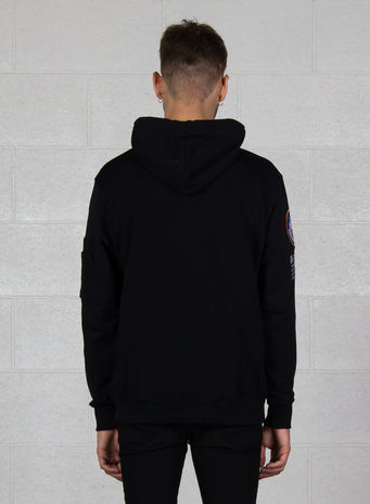 FELPA APOLLO 11 HOODY, 03BLACK, small