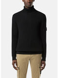 MAGLIONE DOLCEVITA FULL RIB RWS WOOL, V0029 BLACK, thumb