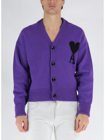 CARDIGAN ADC, 501 PURPLE/BLACK, small
