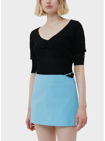 PULLOVER MERINO LACE O-NECK, 099 BLACK, small