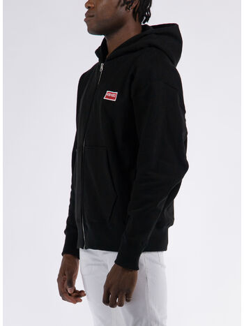 FELPA KENZO PARIS OVERSIZED ZIP UP, 99J BLACK, small
