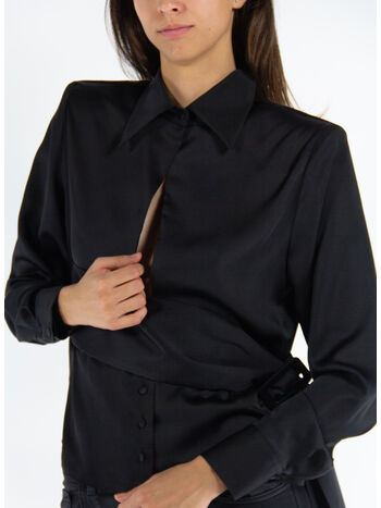 CAMICIA THE GIA DOUBLE, BLACK, small