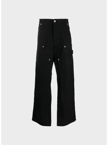 PANTALONE VINTAGE WASH CANVAS CARPENTER, 1000 BLACK, small