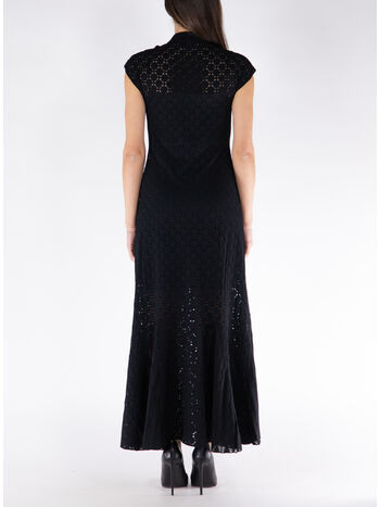 ABITO MIDI A-LINE BODYCON, 10 BLACK, small