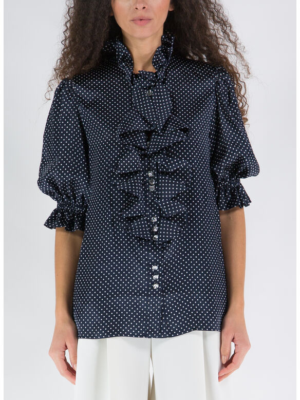 CAMICIA BLOUSE, JAPANESE BLUE, medium