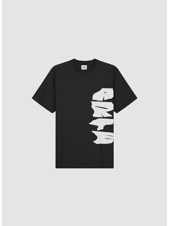 T-SHIRT SIDE LOGO, 1 BLACK, small