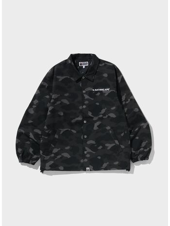 JACKET CAMO COACH, BLACK, small