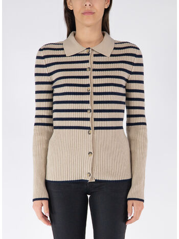 CARDIGAN MALLORY, TAS DARK NAVY/ECRU, small