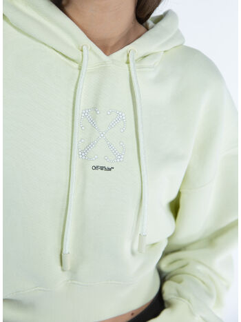 FELPA HOODIE SMALL ARROW PEARL, 6110 BEIGE BLACK, small
