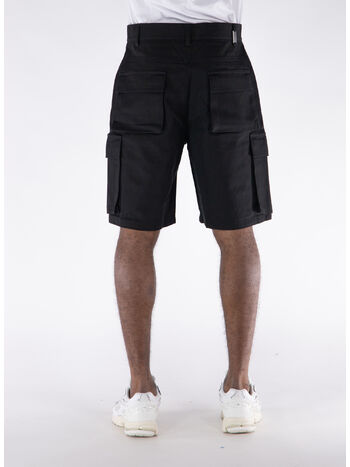 SHORTS COTTON CARGO BAGGY, 01 BLACK, small