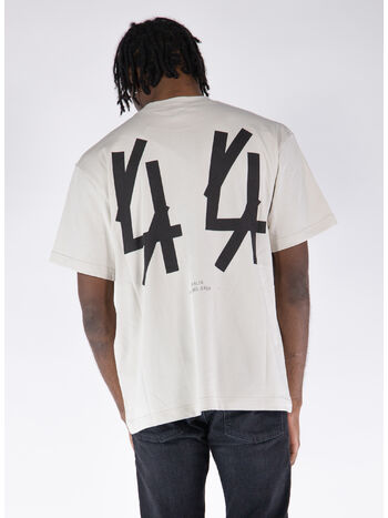 T-SHIRT CLASSIC, P397 DIRTY WHITE + 44 SOLID BLACK, small