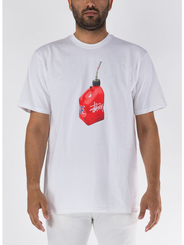 T-SHIRT FUELED, WHITE, large