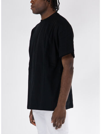 T-SHIRT DOUBLELAYER, 001 BLACK, small