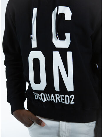FELPA ICON DSQAURED COOL FIT, 900 BLACK, small