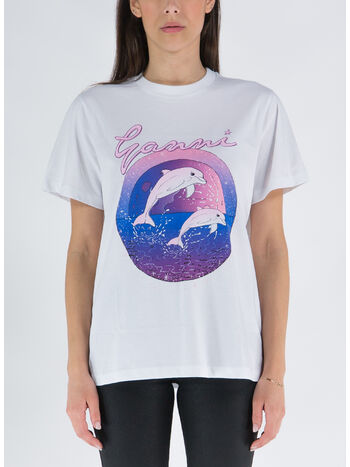 T-SHIRT BASIC JERSEY DOLPHIN, 151 BRIGHT WHITE, small