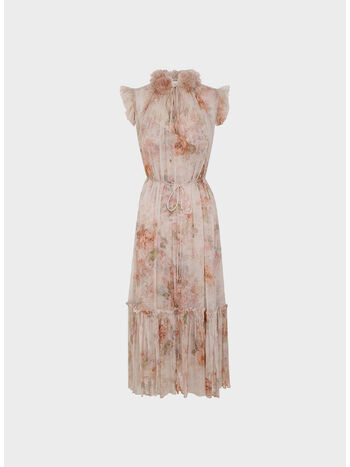 ABITO ILLUSTRATION FLUTTER, CREAM ROCOCO FLORAL, small
