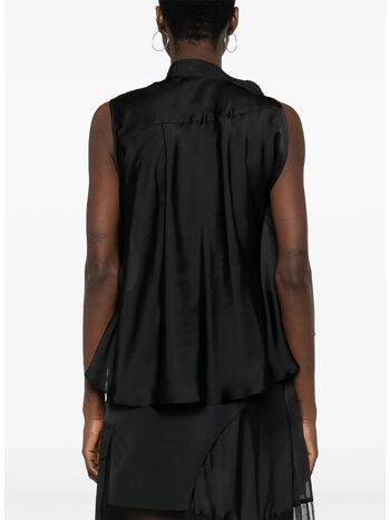 CAMICIA FABRIC COMBO, 001 BLACK, small