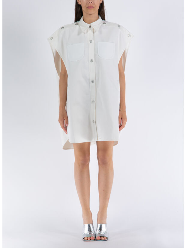 CAMICIA MEGA-STYLING DRY DENIM SHIRT, 0001 HERITAGE WHITE, large