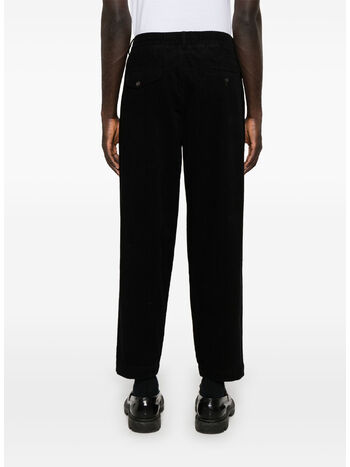 PANTALONE SPORTIVO PLISSETTATO, BLACK, small