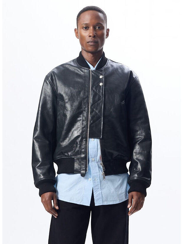 GIACCA IN PELLE, 999 BLACK, large